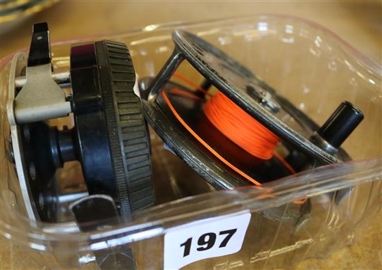 2 fishing reels- Mitchell and Hardy